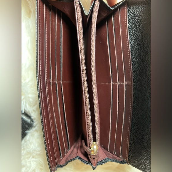 Chanel Caviar Quilted Large Gusset Flap Wallet Black - Picture 8 of 12